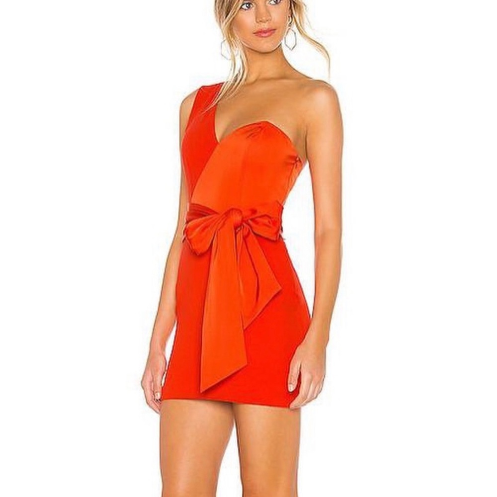 NBD red jasper mini dress